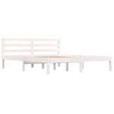vidaXL Bedframe Grenenhout Wit 150x200 cm - 34% Korting