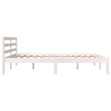 vidaXL Bedframe Grenenhout Wit 150x200 cm - 34% Korting