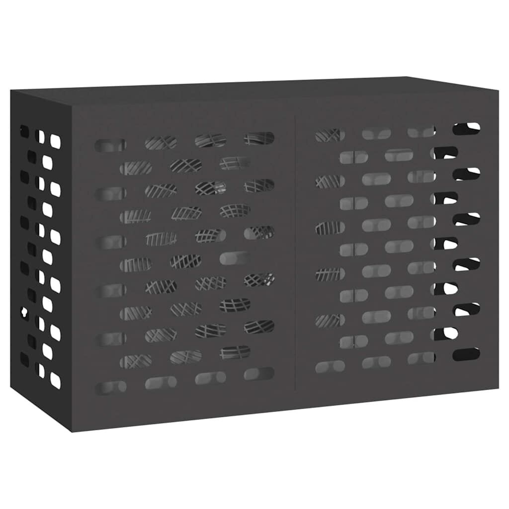 vidaXL Airconditioner Hoes Zwart 90x40x60 cm Staal - 34% Korting