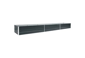 Verhoogde Plantenbak Staal Antraciet 480x80x45cm - 62% Korting!