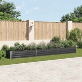 Verhoogde Plantenbak Staal Antraciet 480x80x45 cm (59% korting)
