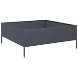 Plantenbak Verhoogd Staal Antraciet 100x100x41 cm - 57% Korting!