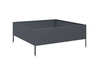 Plantenbak Verhoogd Staal Antraciet 100x100x41 cm - 57% Korting!
