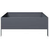 Plantenbak Verhoogd Staal Antraciet 100x100x41 cm - 57% Korting!