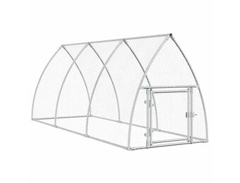 Kippenhok 300x105x120cm Gegalvaniseerd Staal Zilver 34% Korting