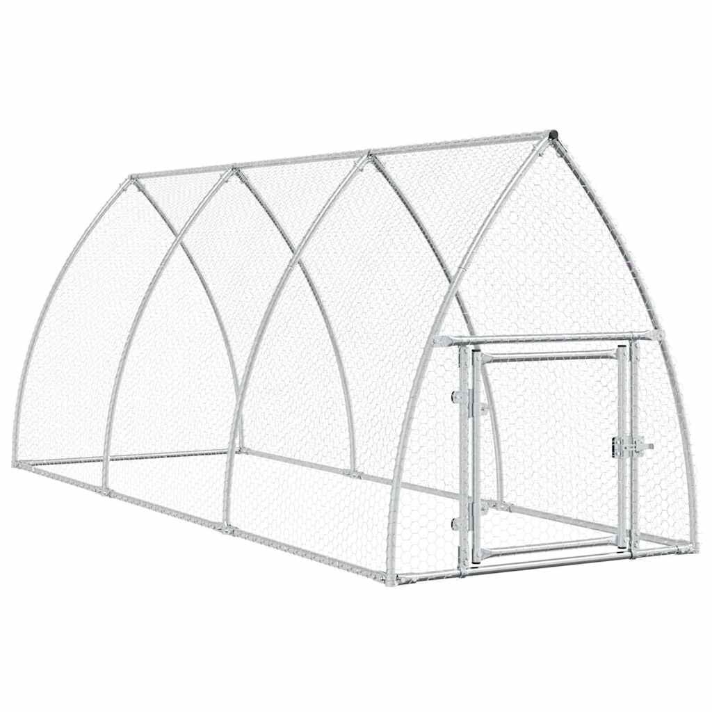 Kippenhok 300x105x120cm Gegalvaniseerd Staal Zilver 34% Korting