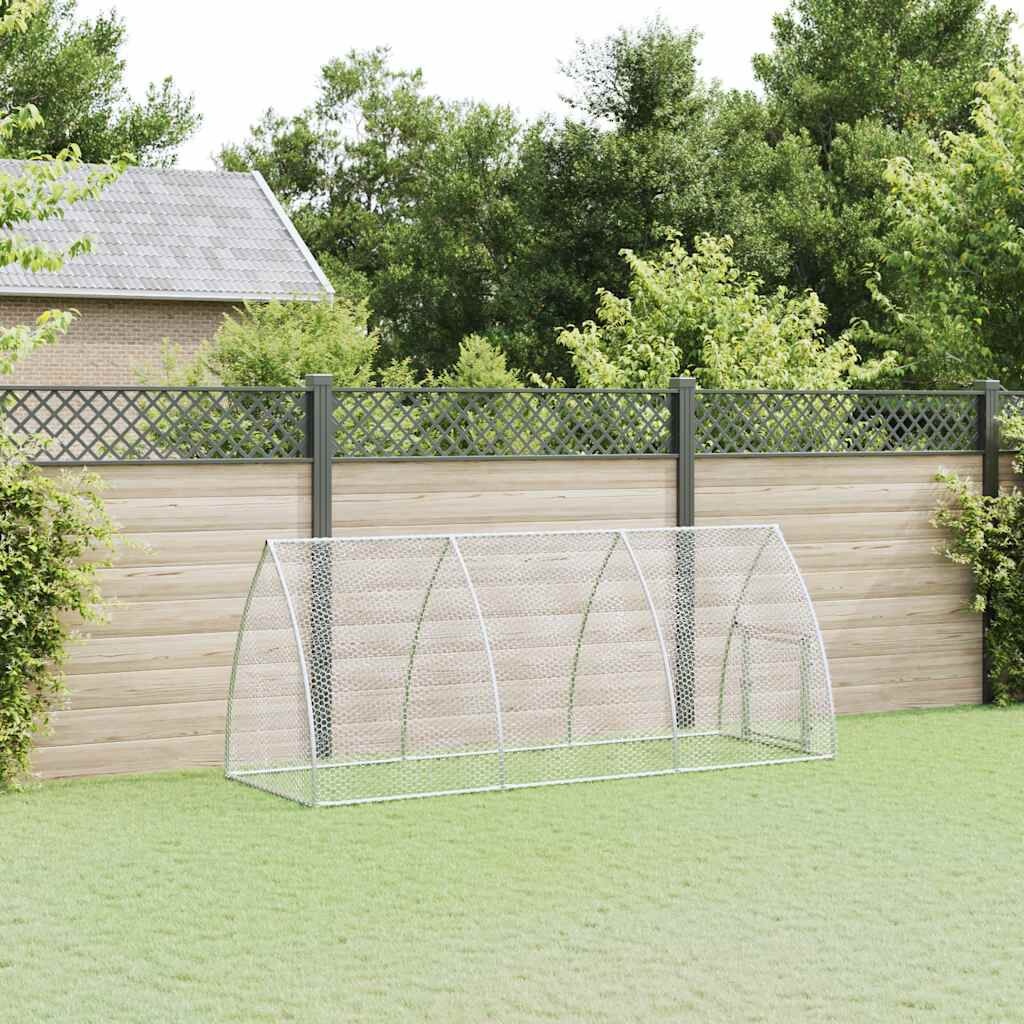 Kippenhok 300x105x120cm Gegalvaniseerd Staal Zilver 34% Korting