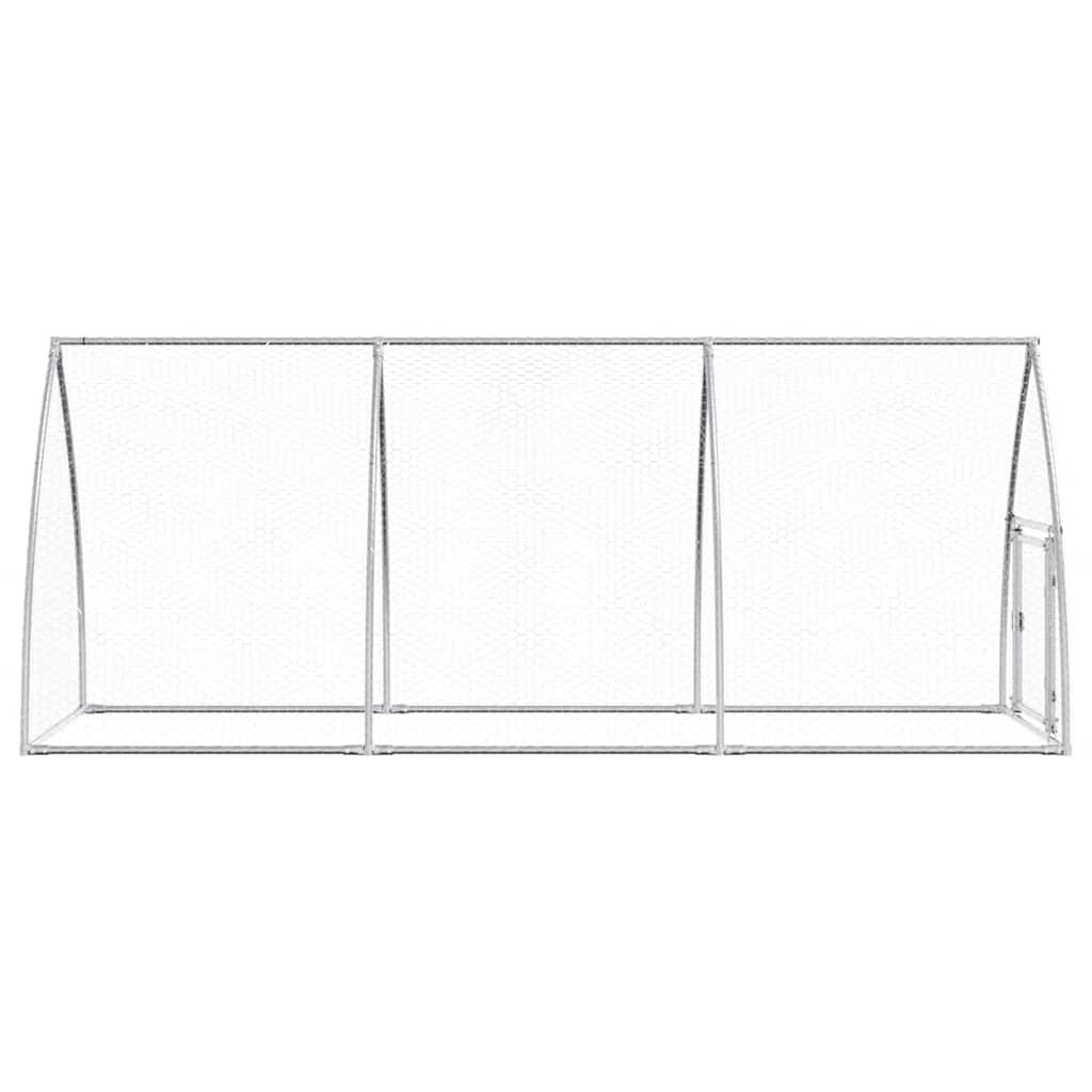 Kippenhok 300x105x120cm Gegalvaniseerd Staal Zilver 34% Korting
