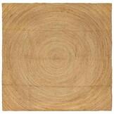 vidaXL Vloerkleed Naturel Jute 240x240 cm - 35% Korting
