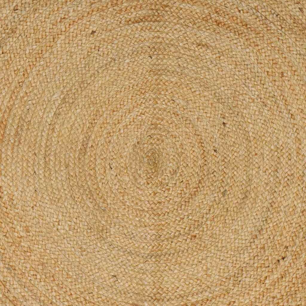 vidaXL Vloerkleed Naturel Jute 240x240 cm - 35% Korting