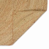 vidaXL Vloerkleed Naturel Jute 240x240 cm - 35% Korting