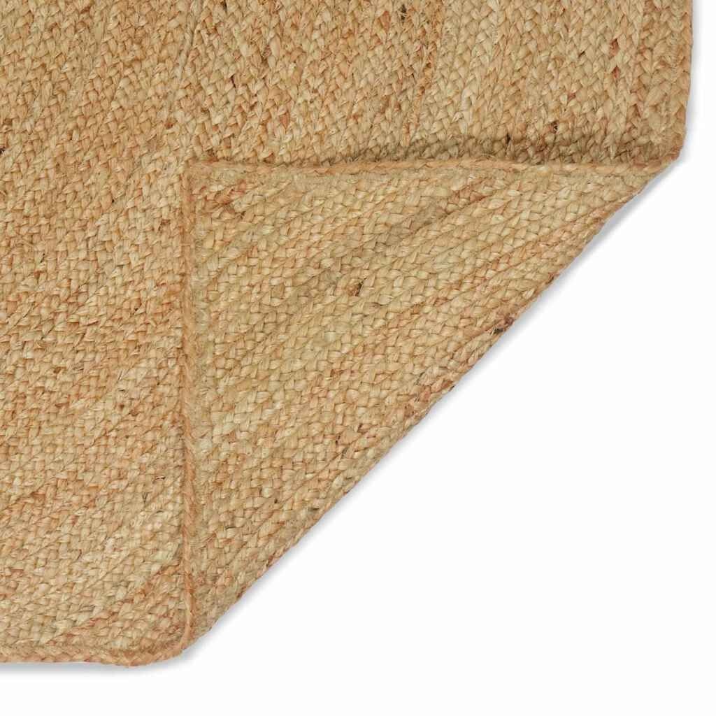 vidaXL Vloerkleed Naturel Jute 240x240 cm - 35% Korting