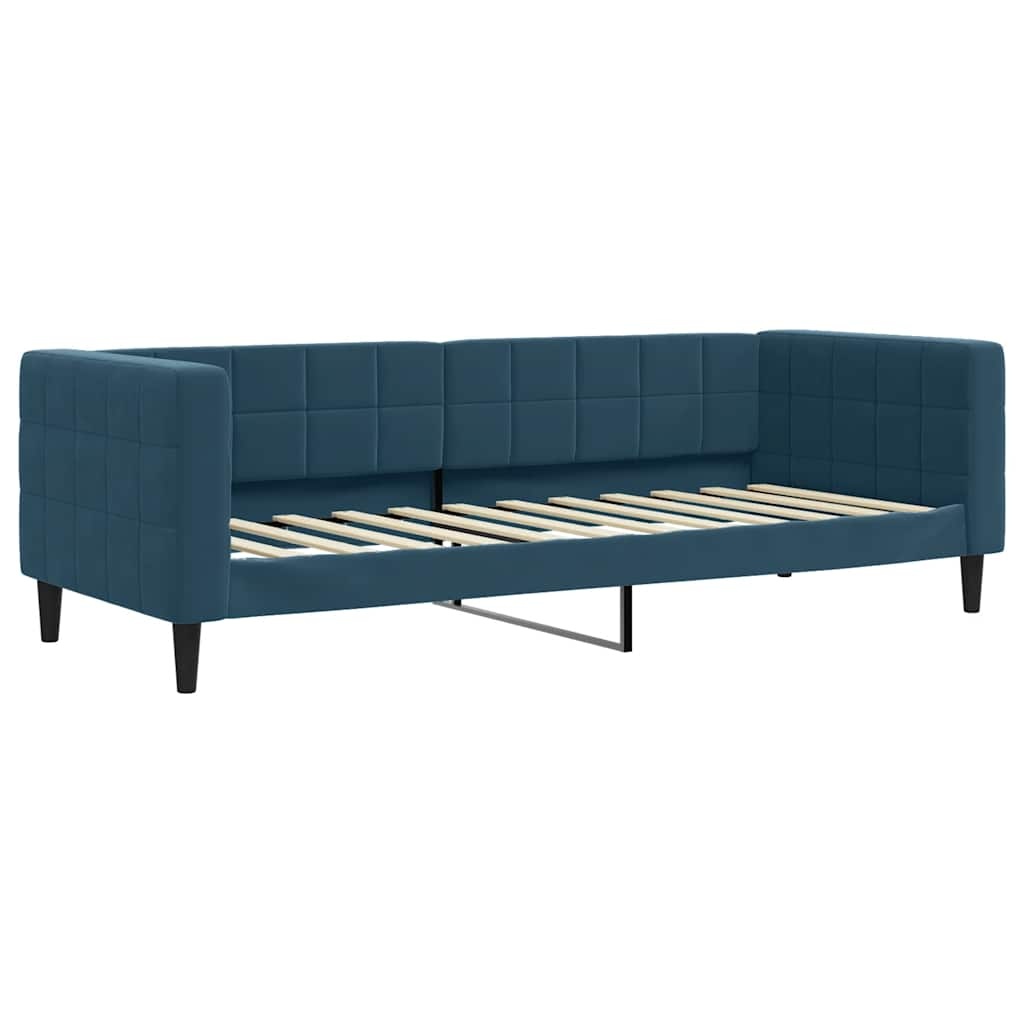 Blauwe Fluwelen Slaapbank 80x200 cm - 35% Korting