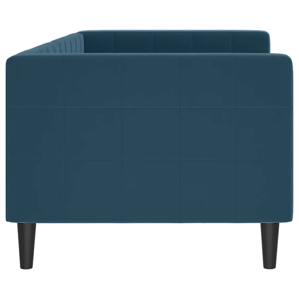 Blauwe Fluwelen Slaapbank 80x200 cm - 35% Korting