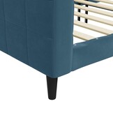 Blauwe Fluwelen Slaapbank 80x200 cm - 35% Korting