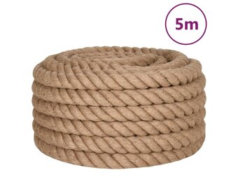 vidaXL Jute Touw 5m x 50mm - 33% Korting