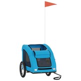 Blauwe Hondenfietstrailer Oxford Stof & IJzer - 34% Korting