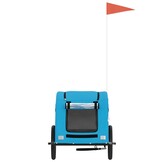 Blauwe Hondenfietstrailer Oxford Stof & IJzer - 34% Korting