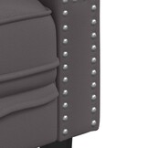 vidaXL Fauteuil Chesterfield-stijl Kunstleer Grijs - 34% Korting