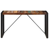 vidaXL Eettafel 140x70x75 cm Gerecycled Hout met 54% Korting