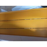 vidaXL Balkon Tafel Geel 60x39x65cm Staal - 53% Korting