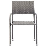 vidaXL Tuinstoelen (2 stuks) Poly Rattan Grijs - 33% Korting