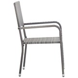 vidaXL Tuinstoelen (2 stuks) Poly Rattan Grijs - 33% Korting