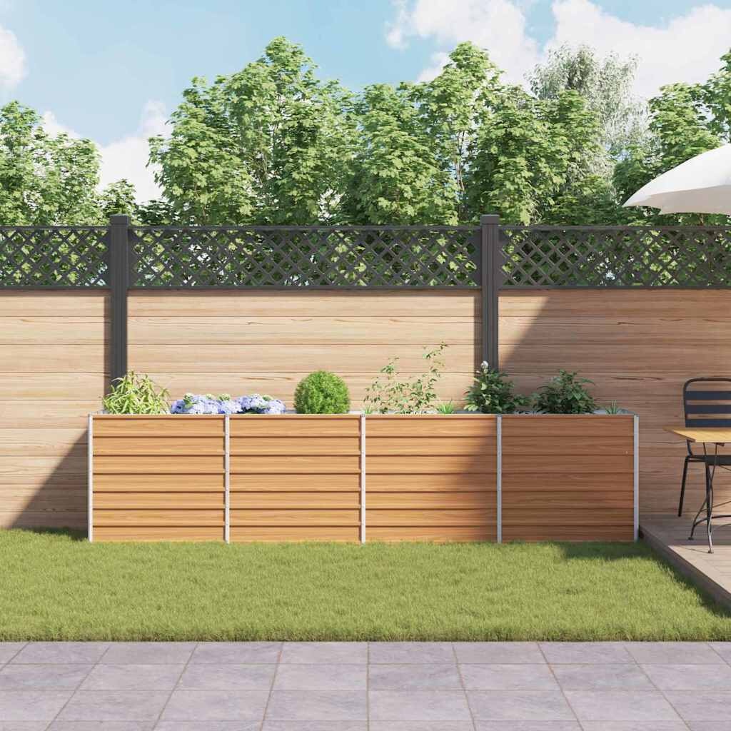 Plantenbak Verhoogd Licht Bruin 320x40x77 cm - 34% Korting