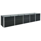 Plantenbak Verhoogd Staal Antraciet 400x80x45 cm - 59% Korting