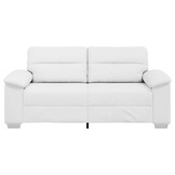 vidaXL 2-zitsbank Wit Kunstleer - 180x81x84 cm - 35% Korting