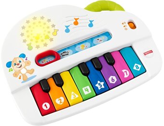 Fisher-Price Muziekpiano Blauw - Leer en Lach 32% Korting
