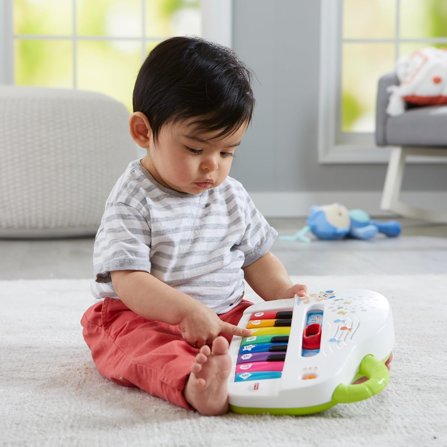 Fisher-Price Muziekpiano Blauw - Leer en Lach 32% Korting