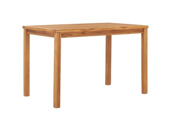 vidaXL Massief Teakhouten Tuintafel 120x70x77 cm - 35% Korting