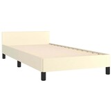 vidaXL Bedframe met hoofdeinde Crème 90x190 cm - 34% Korting