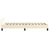 vidaXL Bedframe met hoofdeinde Crème 90x190 cm - 34% Korting
