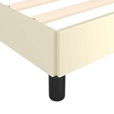 vidaXL Bedframe met hoofdeinde Crème 90x190 cm - 34% Korting