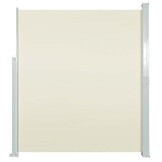 vidaXL Uittrekbaar Tuinscherm 170x300 cm Crème - 34% Korting