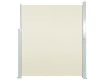 vidaXL Uittrekbaar Tuinscherm 170x300 cm Crème - 34% Korting