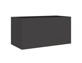 Plantenbak Staal Zwart 62x30x29 cm - 28% Korting