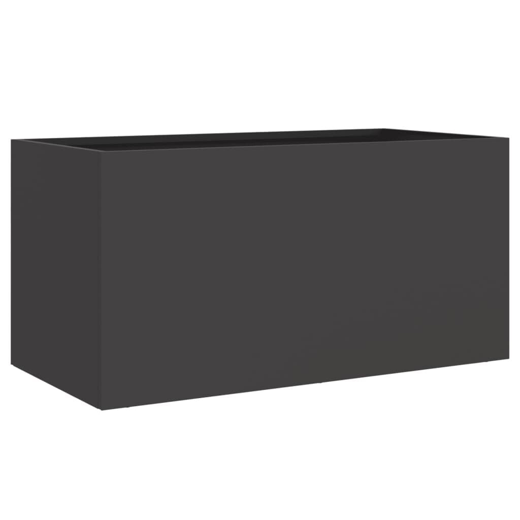 Plantenbak Staal Zwart 62x30x29 cm - 28% Korting