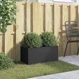 Plantenbak Staal Zwart 62x30x29 cm - 28% Korting