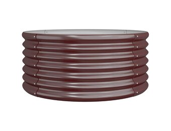 Plantenbak Staal Bruin 80x80x36 cm - 56% Korting!