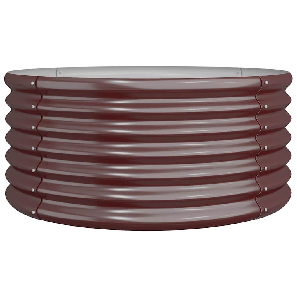 Plantenbak Staal Bruin 80x80x36 cm - 56% Korting!
