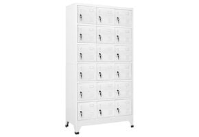 Lockerkast met 18 vakken 90x40x180 cm metaal - 35% korting