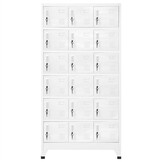 Lockerkast met 18 vakken 90x40x180 cm metaal - 35% korting