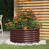 Plantenbak Staal Bruin 80x80x36 cm - 56% Korting!