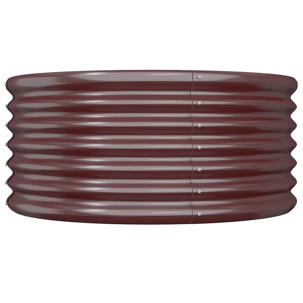 Plantenbak Staal Bruin 80x80x36 cm - 56% Korting!