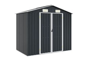 VidaXL Tuinschuur Staal Antraciet - 205x129x183 cm - 55% Korting