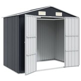 VidaXL Tuinschuur Staal Antraciet - 205x129x183 cm - 55% Korting