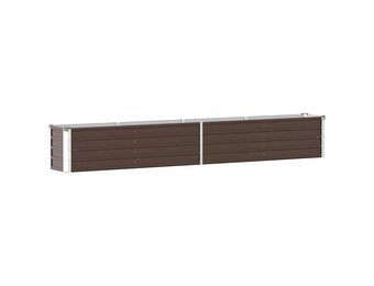 Verhoogde Plantenbak Staal 320x40x45cm Bruin - 34% Korting